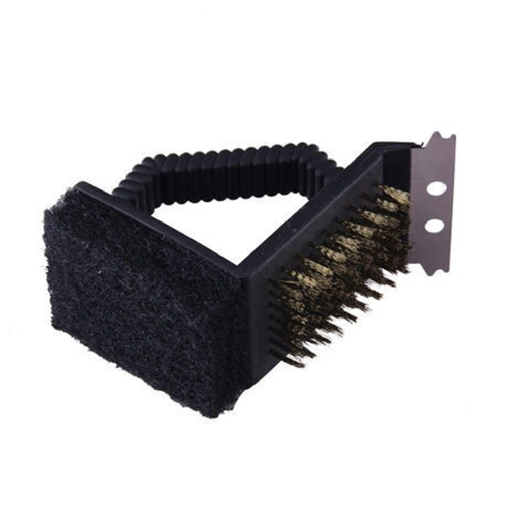 Barbecue Grill BBQ Brush Scraper Scrubber 3 in 1 Cleaning Tool Cleaner