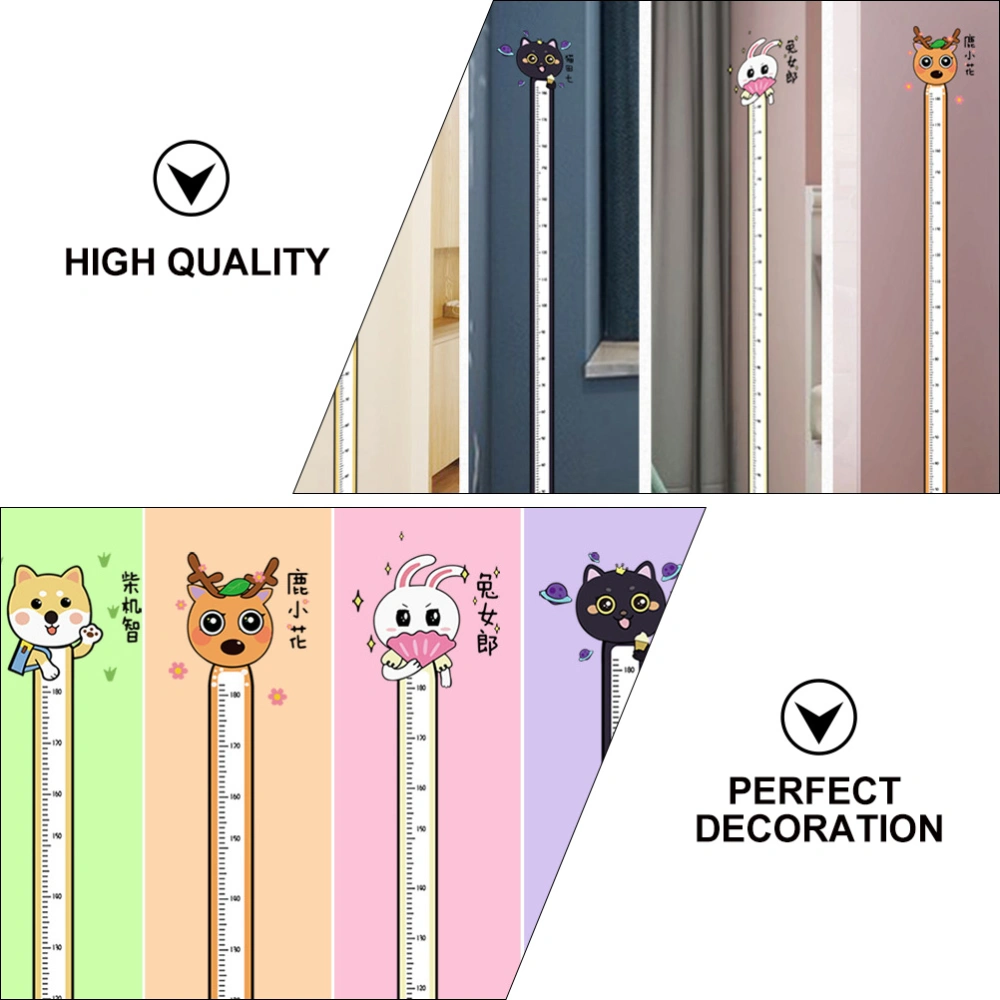 2Pcs Kids Height Sticker Adhesive Growth Decal Kids Room Wallpaper Random Style