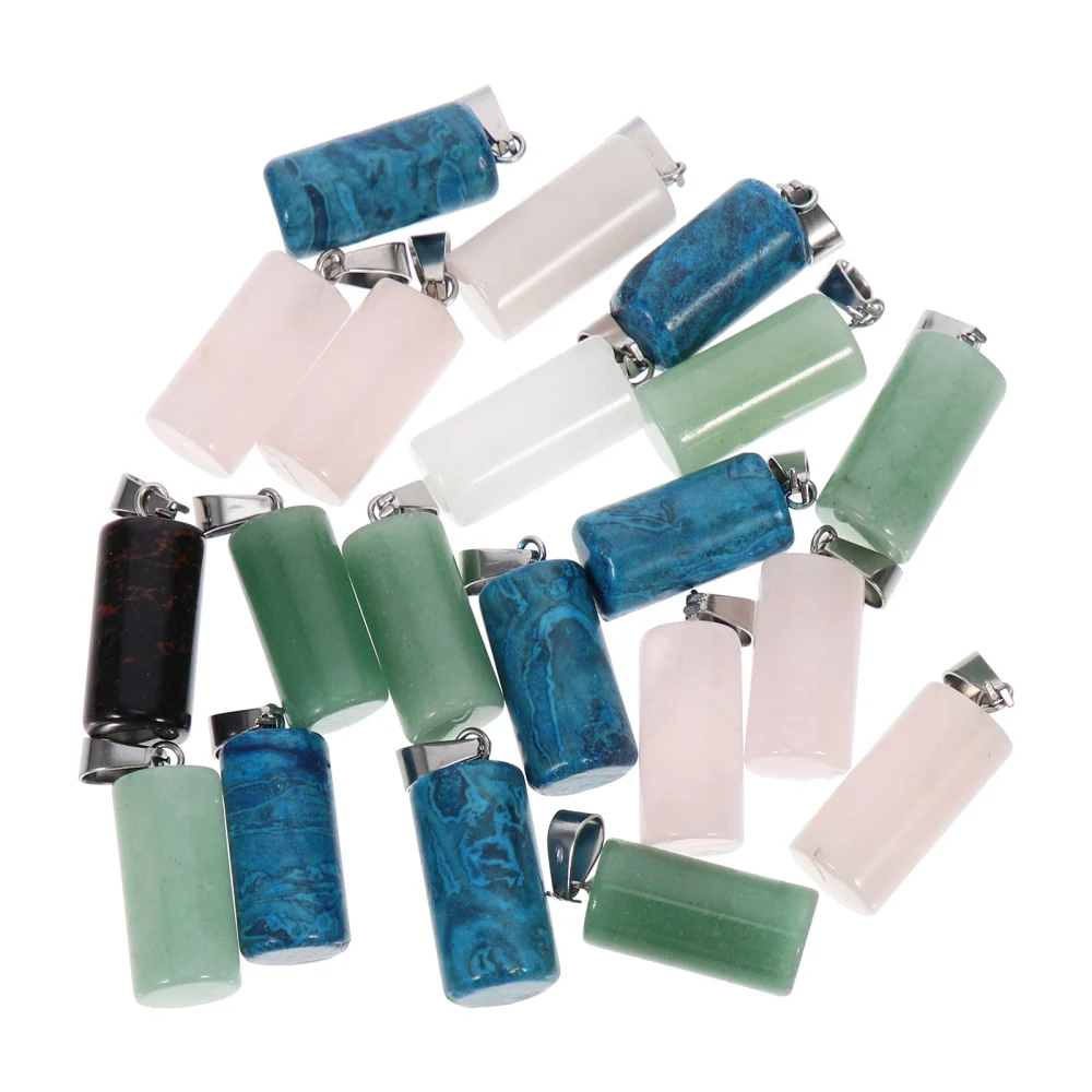 20pcs Agate Charms Jewelry Making Pendants Charms DIY Necklace Pendants