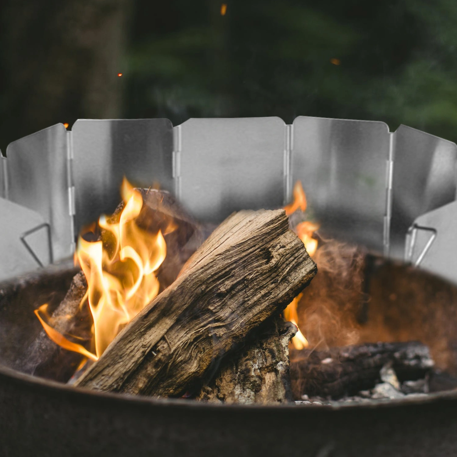 1 Set of Stove Wind Shield Cooking Burner Windproof Screen Camping Supply