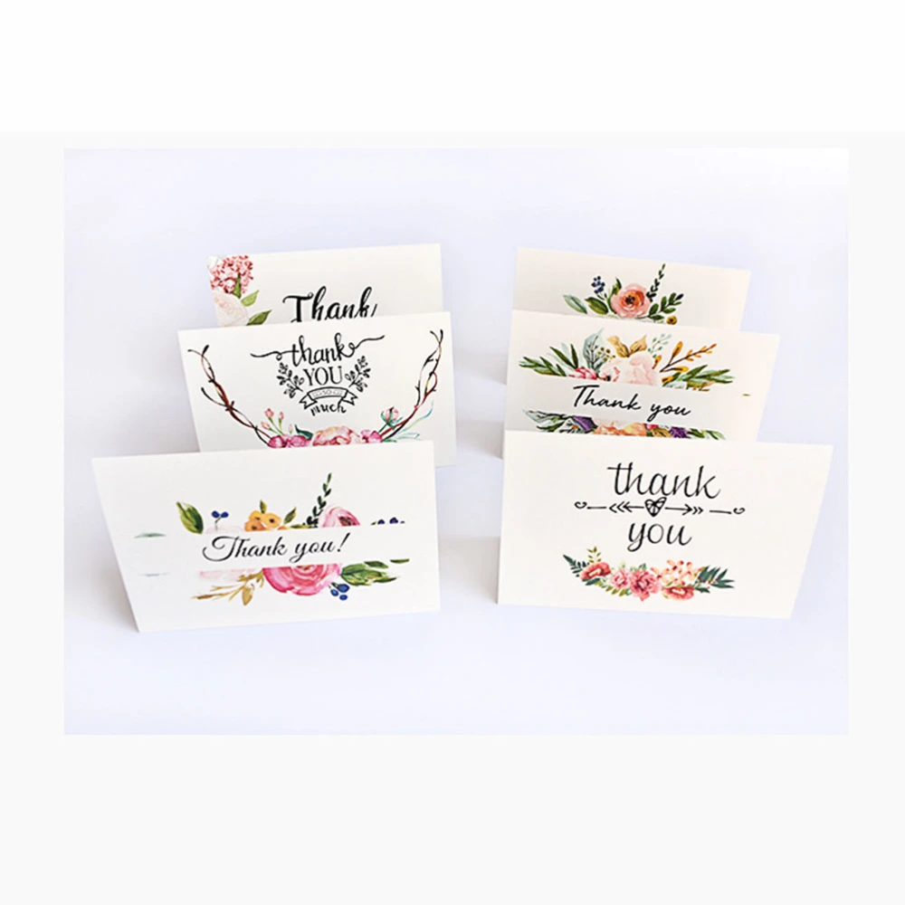 48pcs Thank You Cards Thank You Greeting Paper with Envelopes for Wedding Graduation