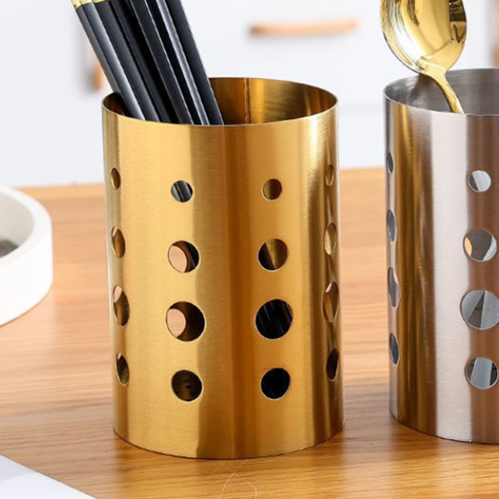 Stainless Steel Chopsticks Holder Cutlery Drain Basket Cooking Utensil Holder