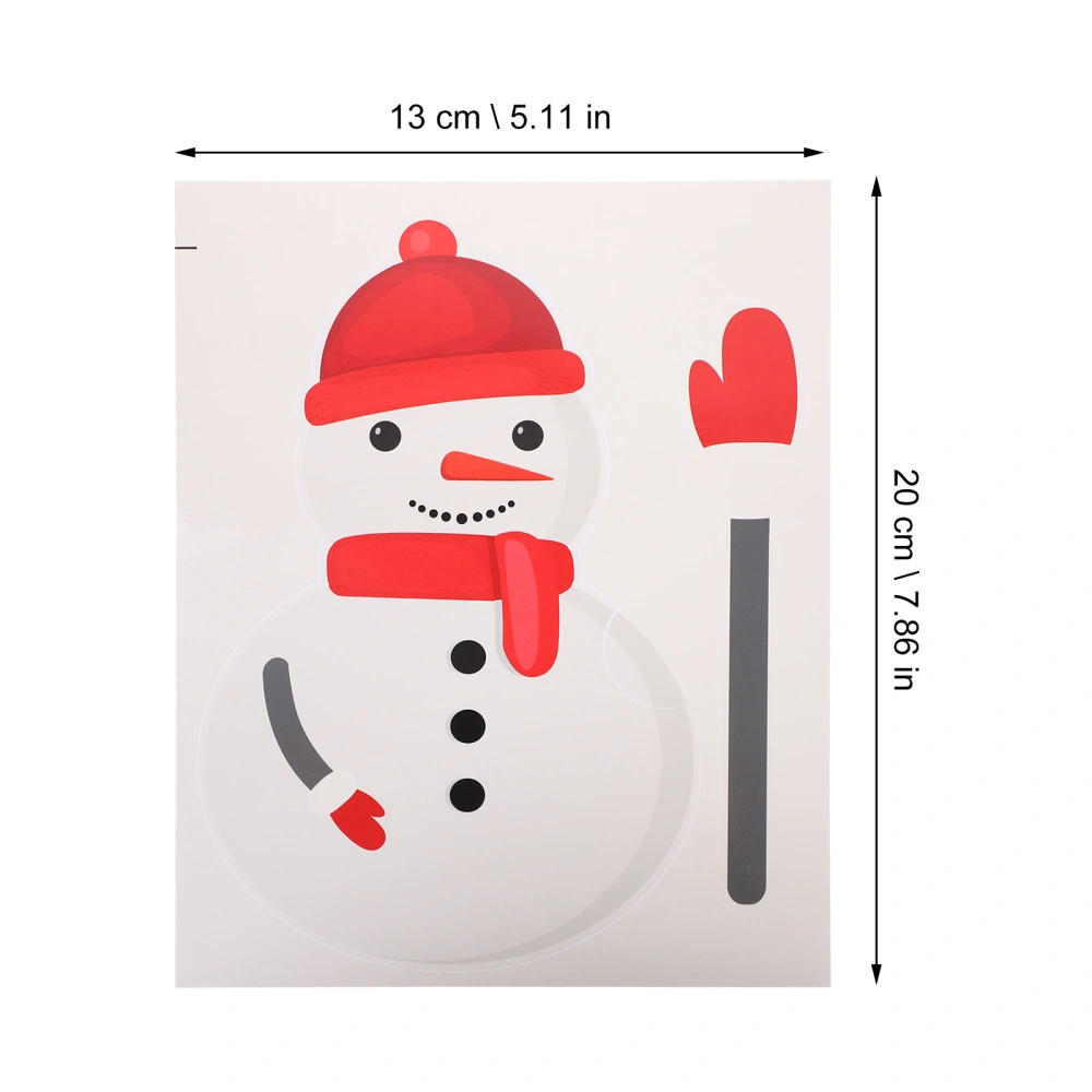 Car Sticker Christmas Waving Wiper Decal Cartoon Snowman Rear Vehicle Wipers Sticker