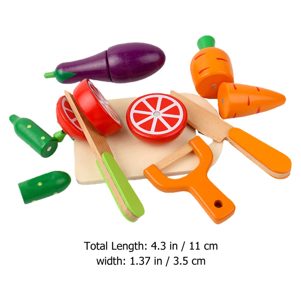 1 Set/8pcs Child Simulation Vegetable Toy Cognitive Toys Interactive Playthings