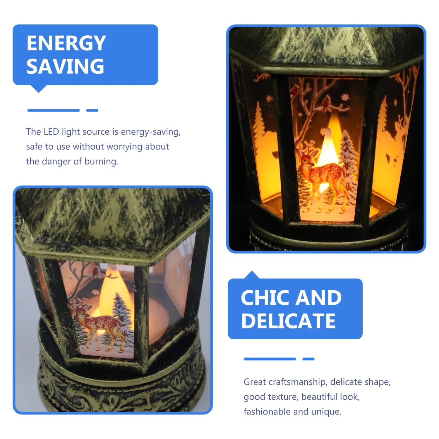 Outdoor Lantern Led Candle Lantern Desktop Lamp Decor Outdoor Patio Decoration