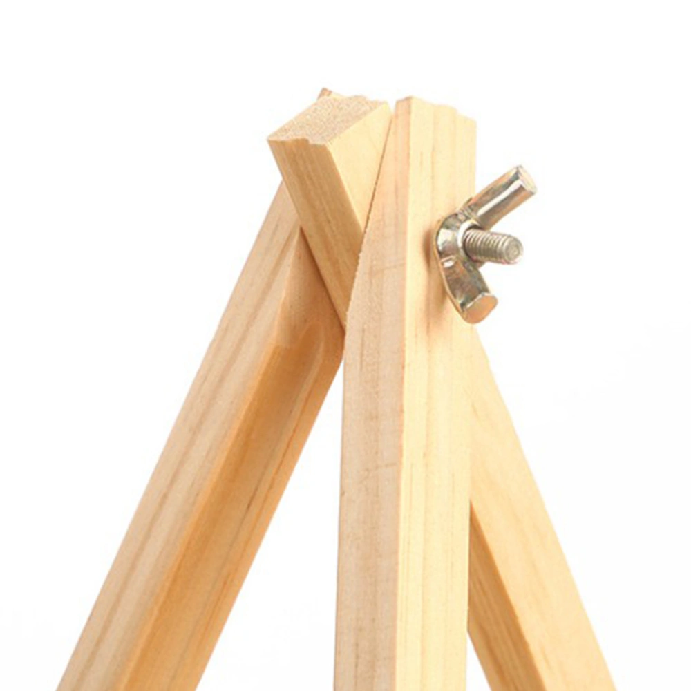 1pc Small Tabletop Wood Display Artist A-Frame Easel Photo Frame Bracket Photo Painting Triangle Easel(9 x 15cm)
