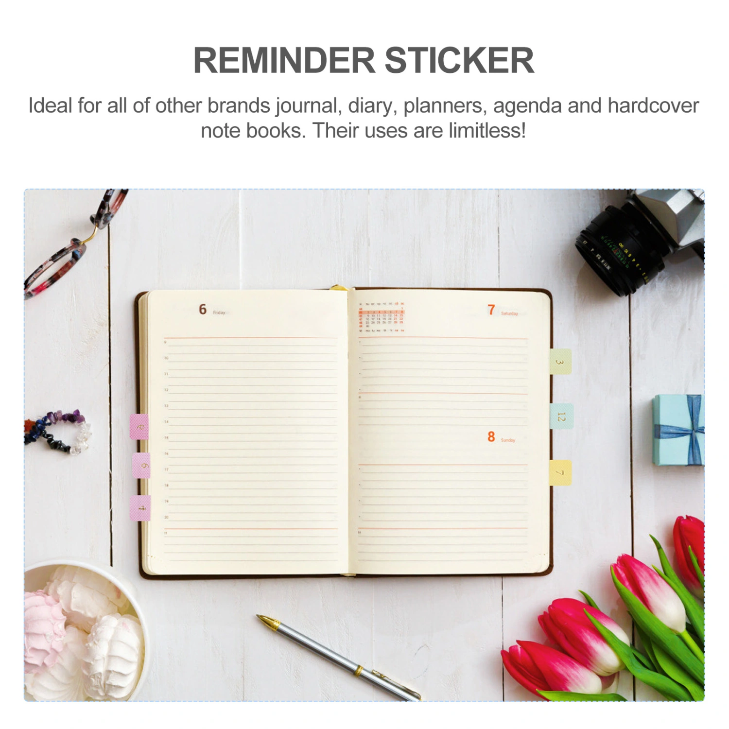 20 Sheets Gradient Color Sticky Labels Index Tab Category Stickers Category Tab