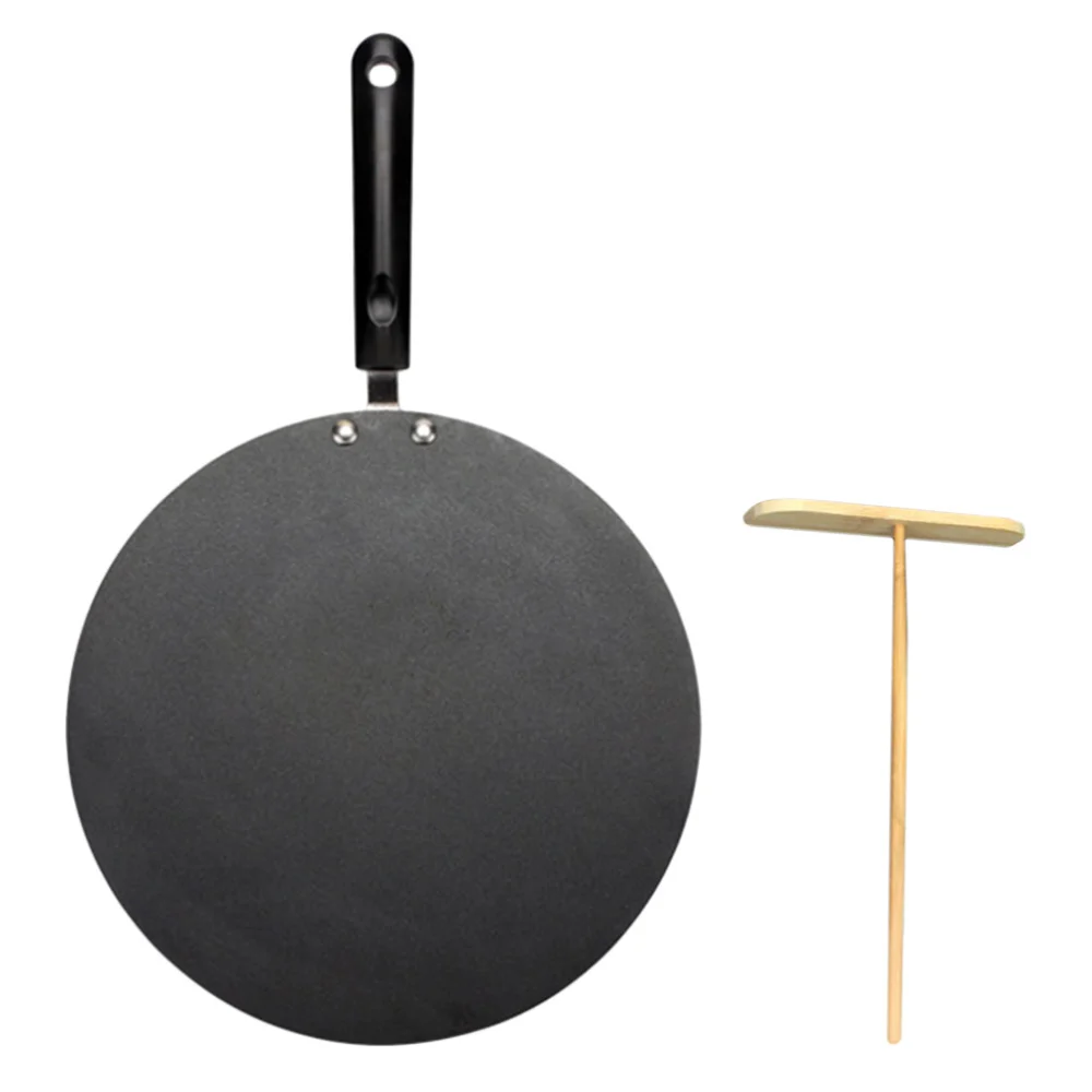 1 set of Household Frying Pan Kitchen Non Stick Cooking Pan Flat Pancake Pan