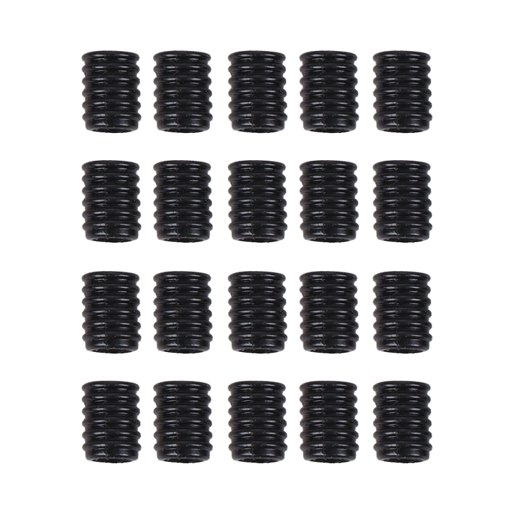 100PCS Mask Adjustable Buckles Mask Silicone Anti-Slip Buckles Ear Protective Mask Rope Regulators (Black)