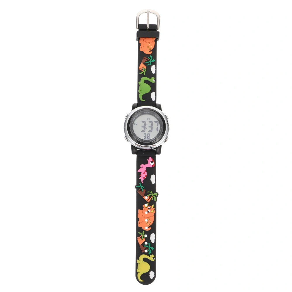 Cartoon Pattern Waterproof Kids Watch Digital LED Wrist Watch for Boys and Girls