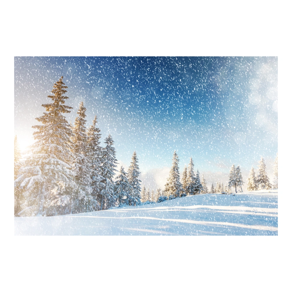 5x3ft Snow Photo Background Winter Christmas Party Backdrop Holiday Decoration Photography Studio Prop