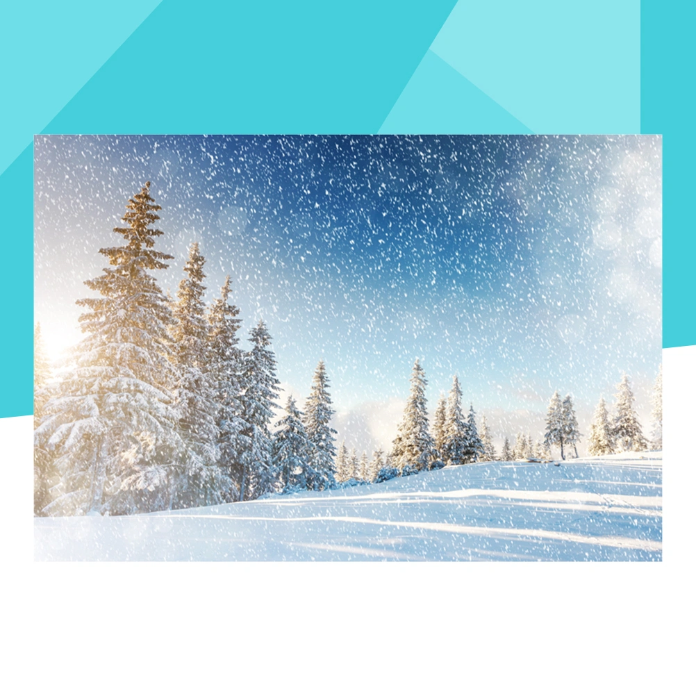5x3ft Snow Photo Background Winter Christmas Party Backdrop Holiday Decoration Photography Studio Prop