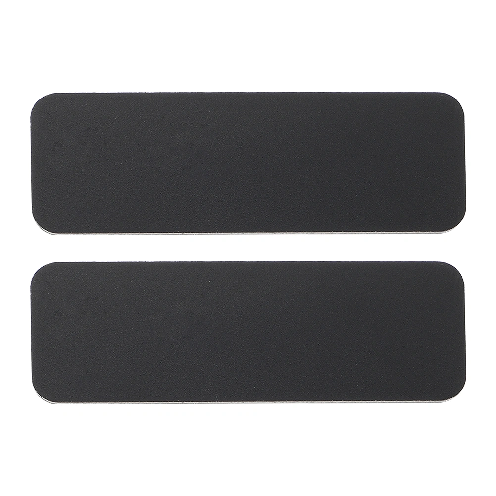 2Pcs Plastic DIY Name Tag Blank Name Tags Name Badge for Office School (Black)