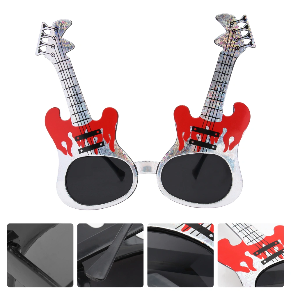 Halloween Guitar Novelty Glasses Sunglasses Halloween Style Photo Props Party Favors Supplies For Xmas Halloween Costume Party Cosplay