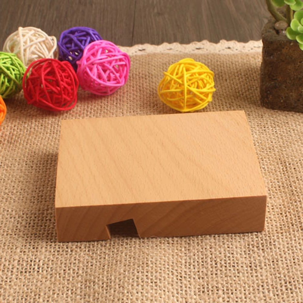 Universal Desktop Cell Phone Holder Wooden Phone Stand Portable Smartphone Holder