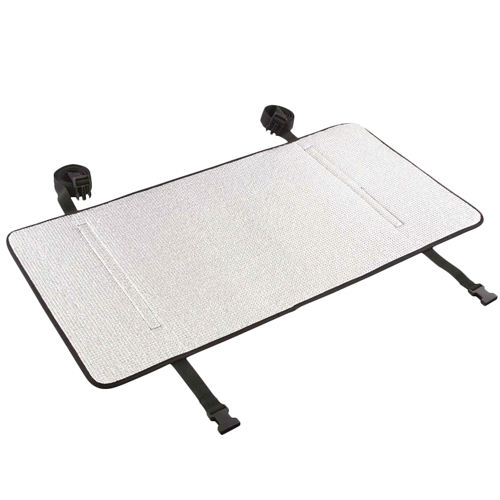 1PC Composite Aluminum Foil Air Conditioner Cover Inflaming Retarding Air Conditioner Hood Rainproof Air Conditioner Shield Universal Air Conditioning Hood Sunshade Air Conditioning Cover for Outdoor Use (Silver)