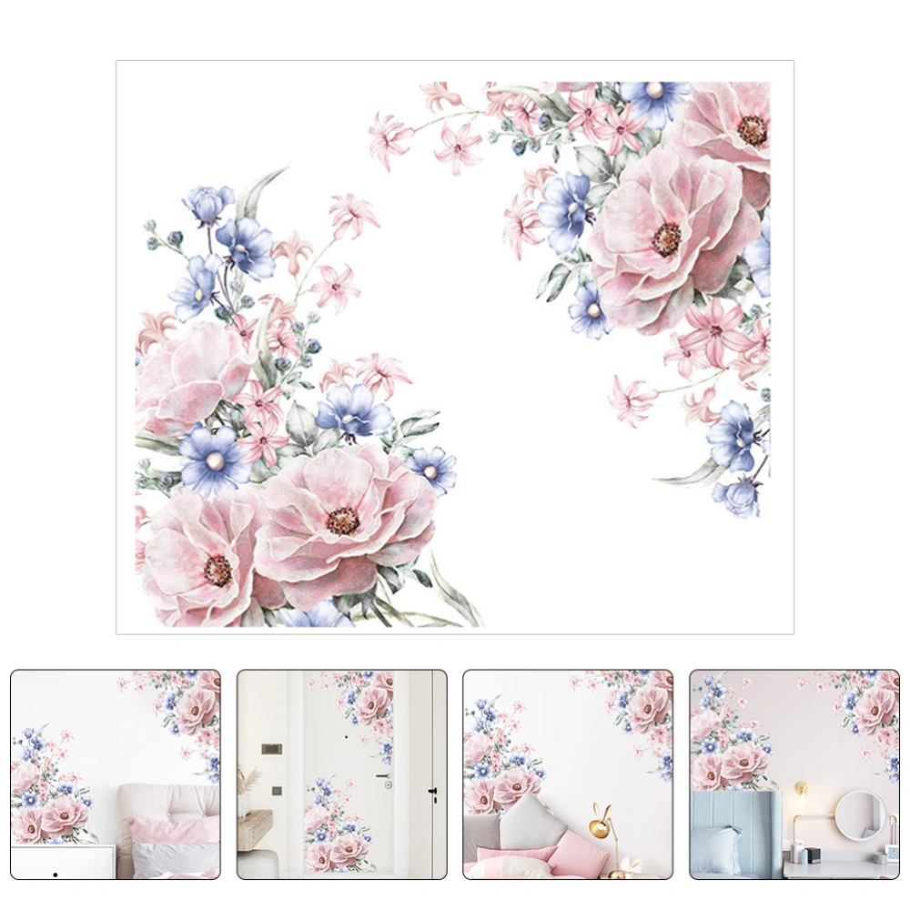 Creative Wall Decal Bedroom Background Lovely Flower Wallpaper Ornament