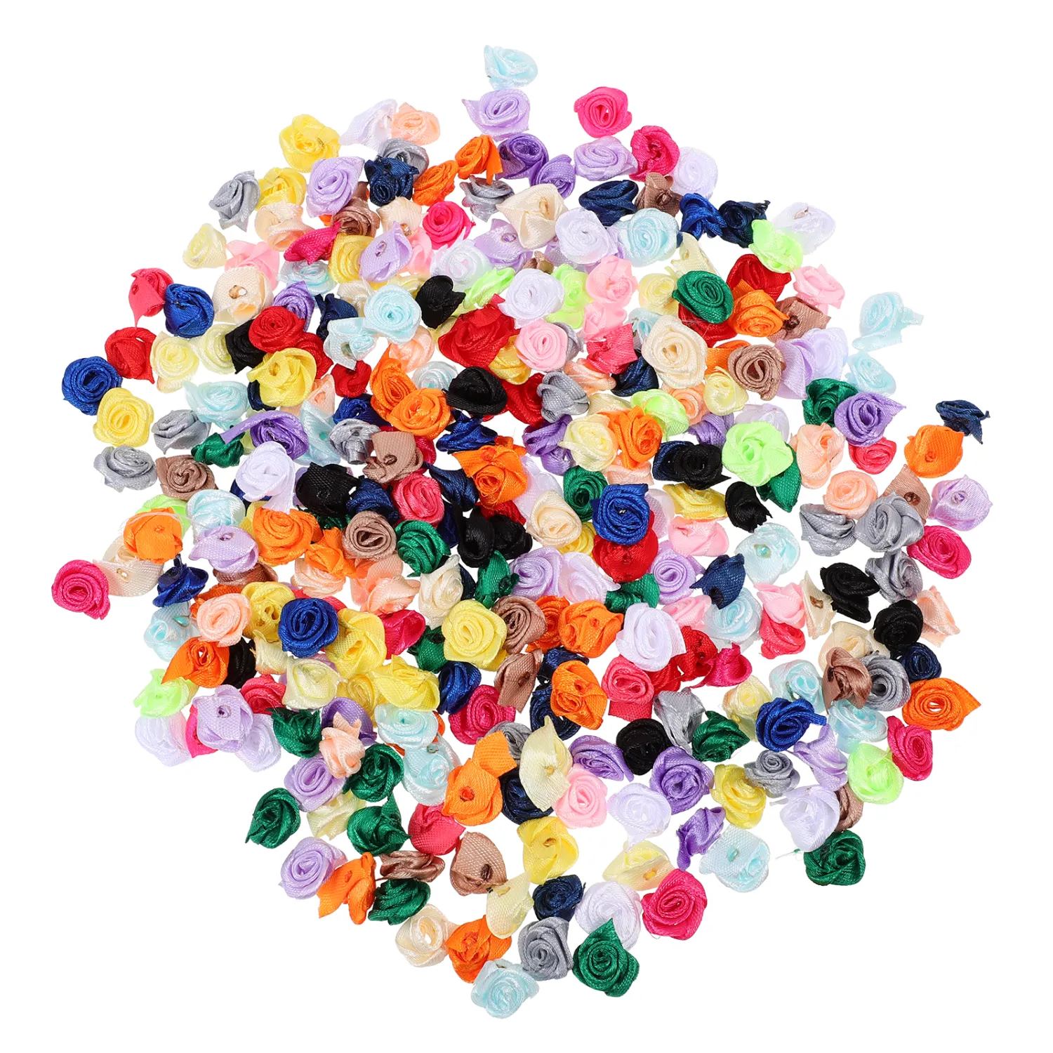 300Pcs DIY Bulk Flowers Simulation Rose Head Clip Flowers DIY Flower Materials