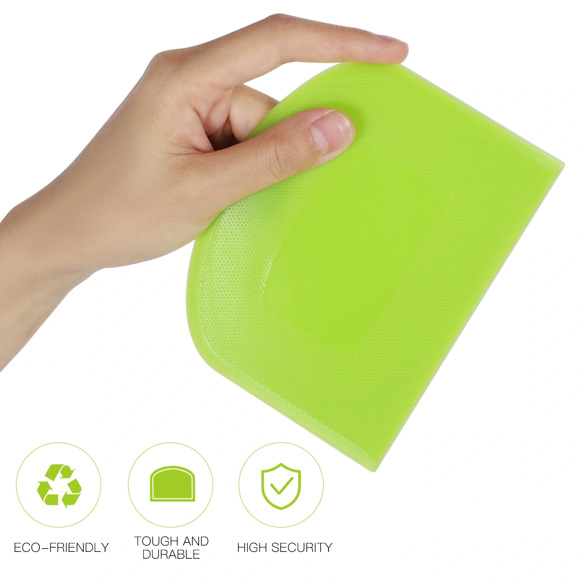 UPKOCH Dough Bowl Scraper Kitchen Gadget Curved Flat Flexible Scraper for Scraping Baking Bread Dough Cake