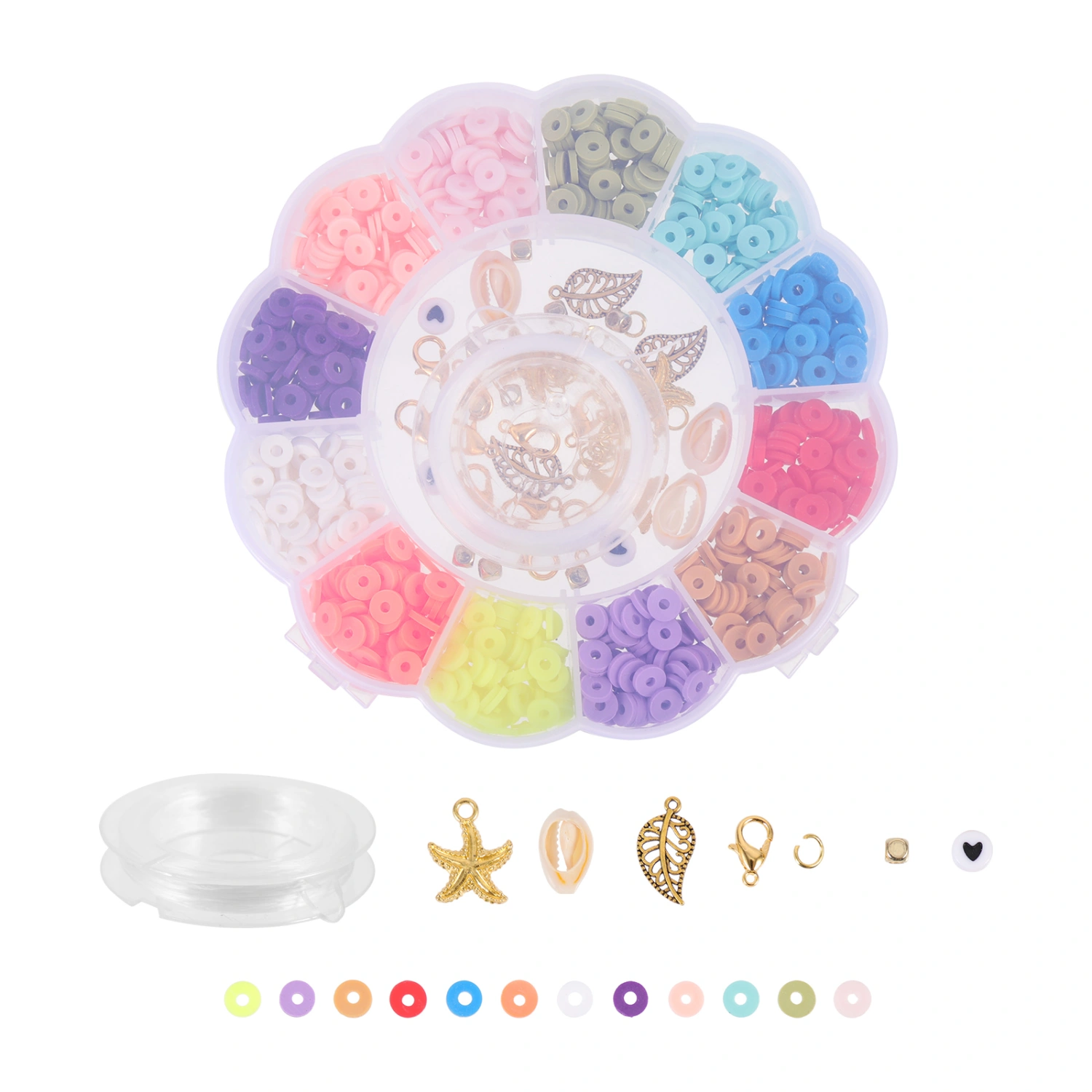 1 Set Jewelry Clay Beads Jewelry Making Handmade DIY Beads Necklace Making Accessory