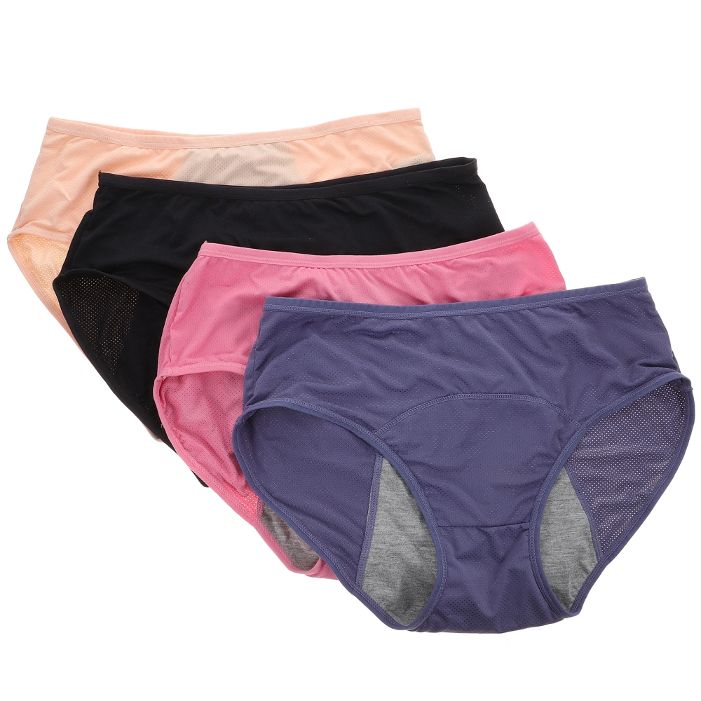 4pcs Menstrual Briefs Menstruation Underpants Menstrual Pants for Female Women