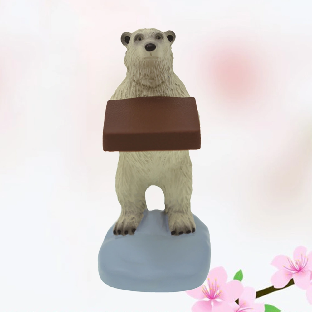 Polar Bear Statue Watch Display Rack Creative Animal Watch Holder Figures Ring Stand for Jewelry Decoration