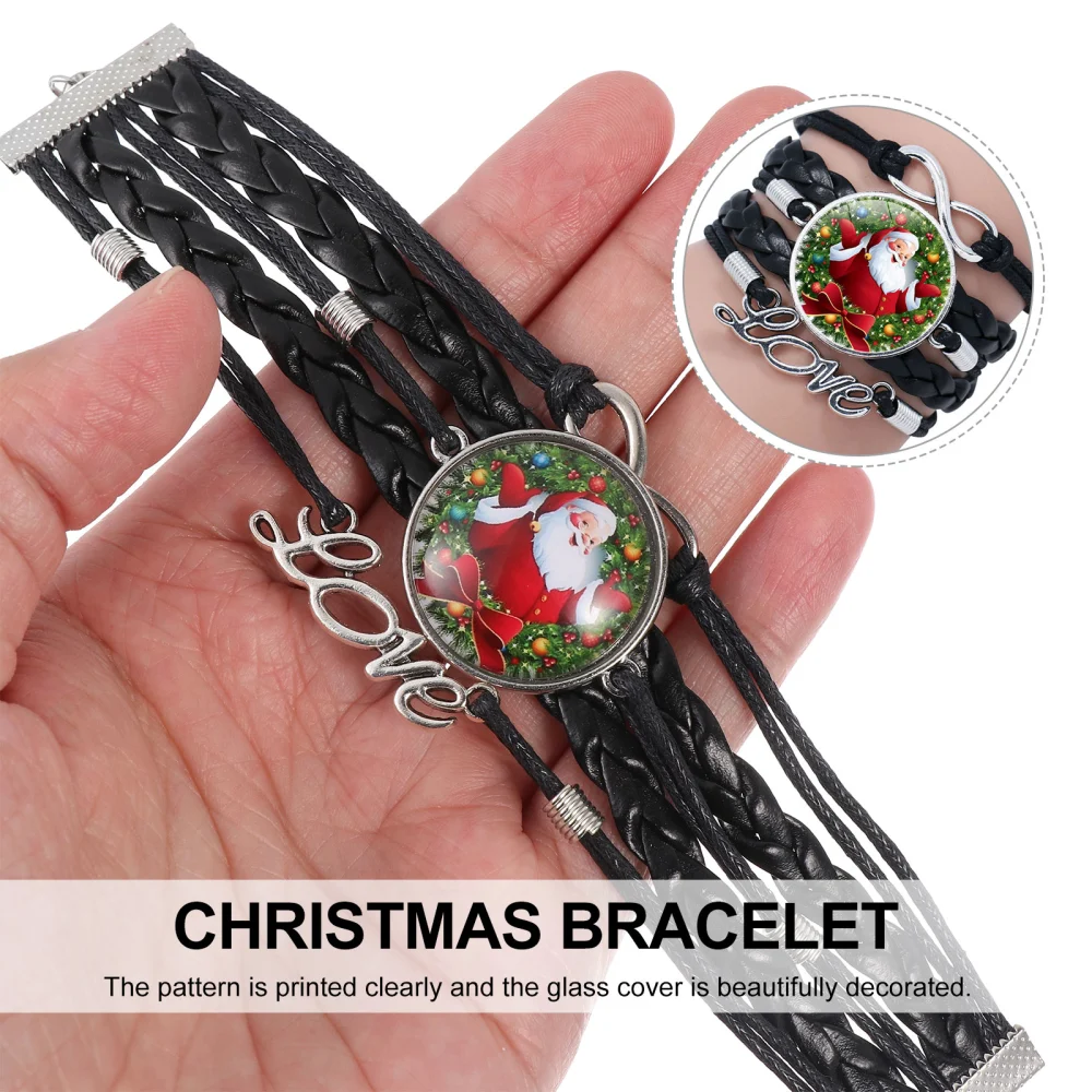 4 Pcs Christmas Multi-layer Bracelet Fashion Christmas Wristband Gift Supply