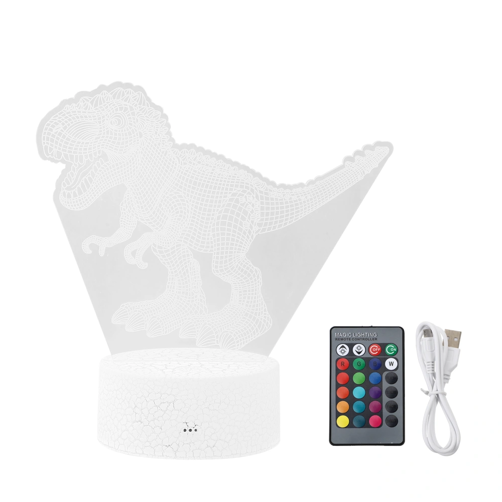 1 Set 3D Visual Dinosaur Night Light Decorative Night Lamp Bedside Lamp