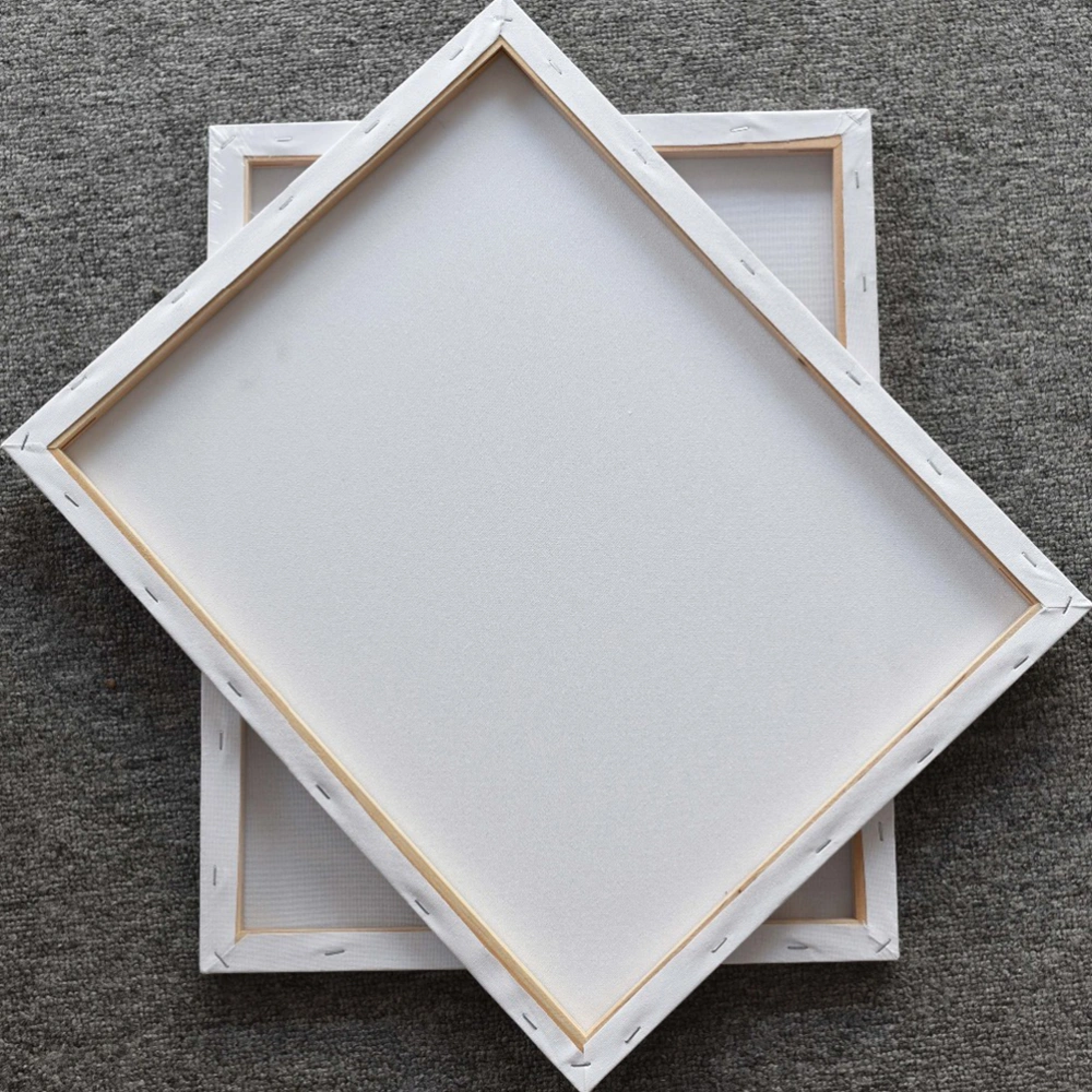 6PCS Oil Painting Frames DIY Painting Boards Cotton Linen White Stretched Canvas for Drawing Painting 25x30