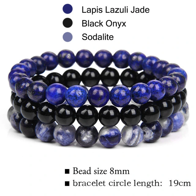 3pcs Stone Beaded Bracelets Wrist Bracelets Women Bracelets Female Jewelries