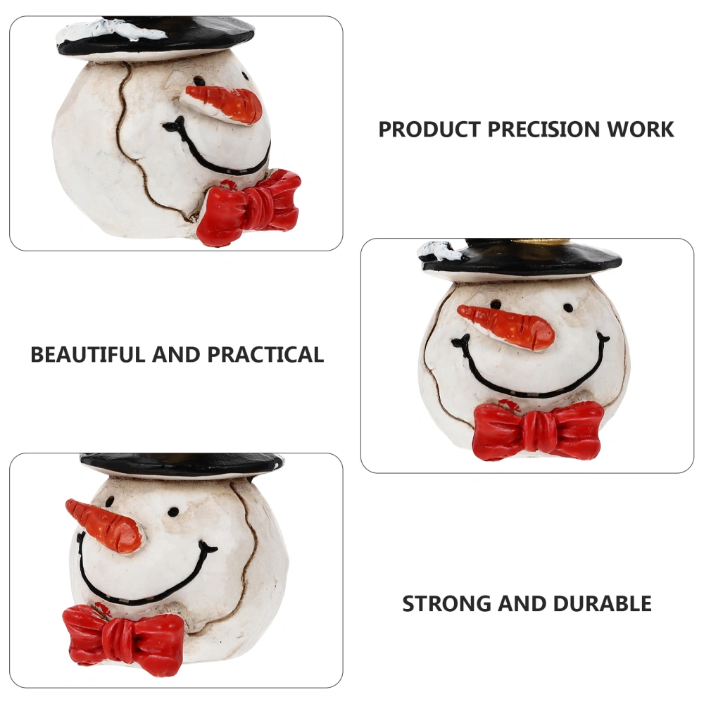 Christmas Snowman Statues Mini Snowman Adornment Snowman Photography Prop