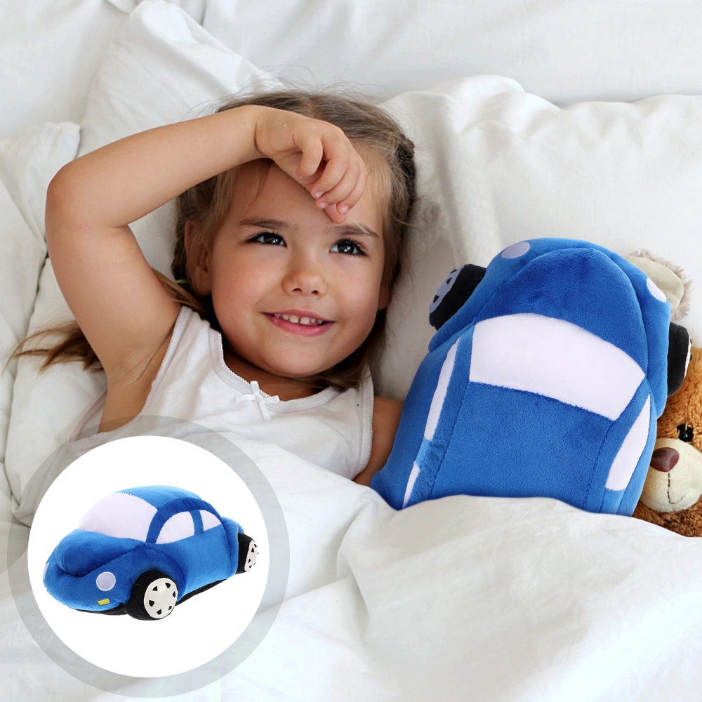 Lovely Blue Imitation Car Stuffed Toy Cartoon Cozy Pillow for Adults Children