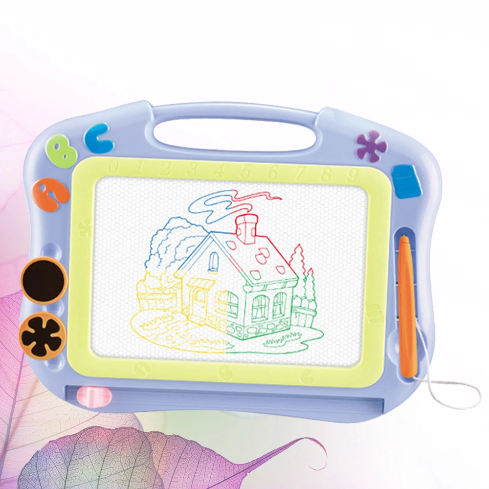 1pc Magnetic Color Drawing Board Painting Board Creative Writing Board Graffti Board Early Educational Plaything (Light Blue)