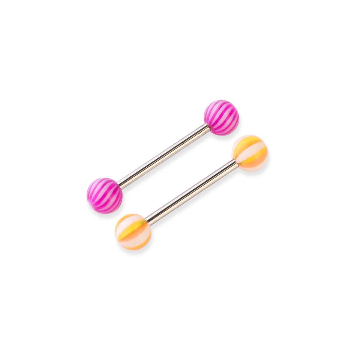 20pcs Colorful Women Tongue Ring Bar Stud (Random Color)