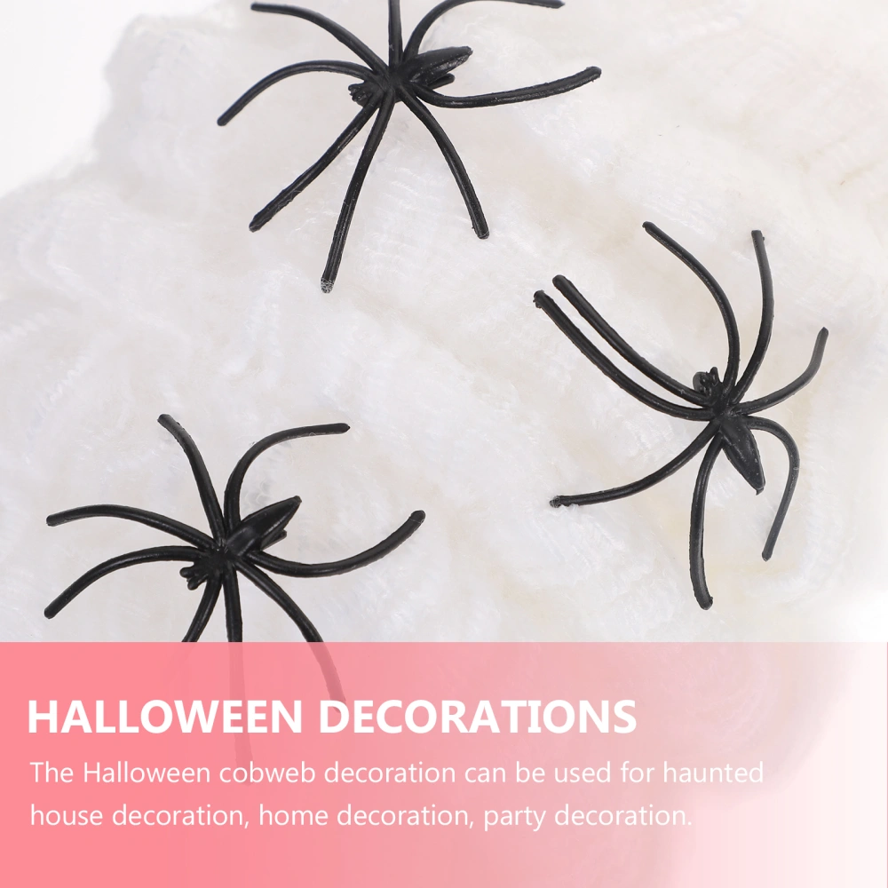 2 Sets Halloween Spider Web Halloween Fake Spider Decorations for Home Decor