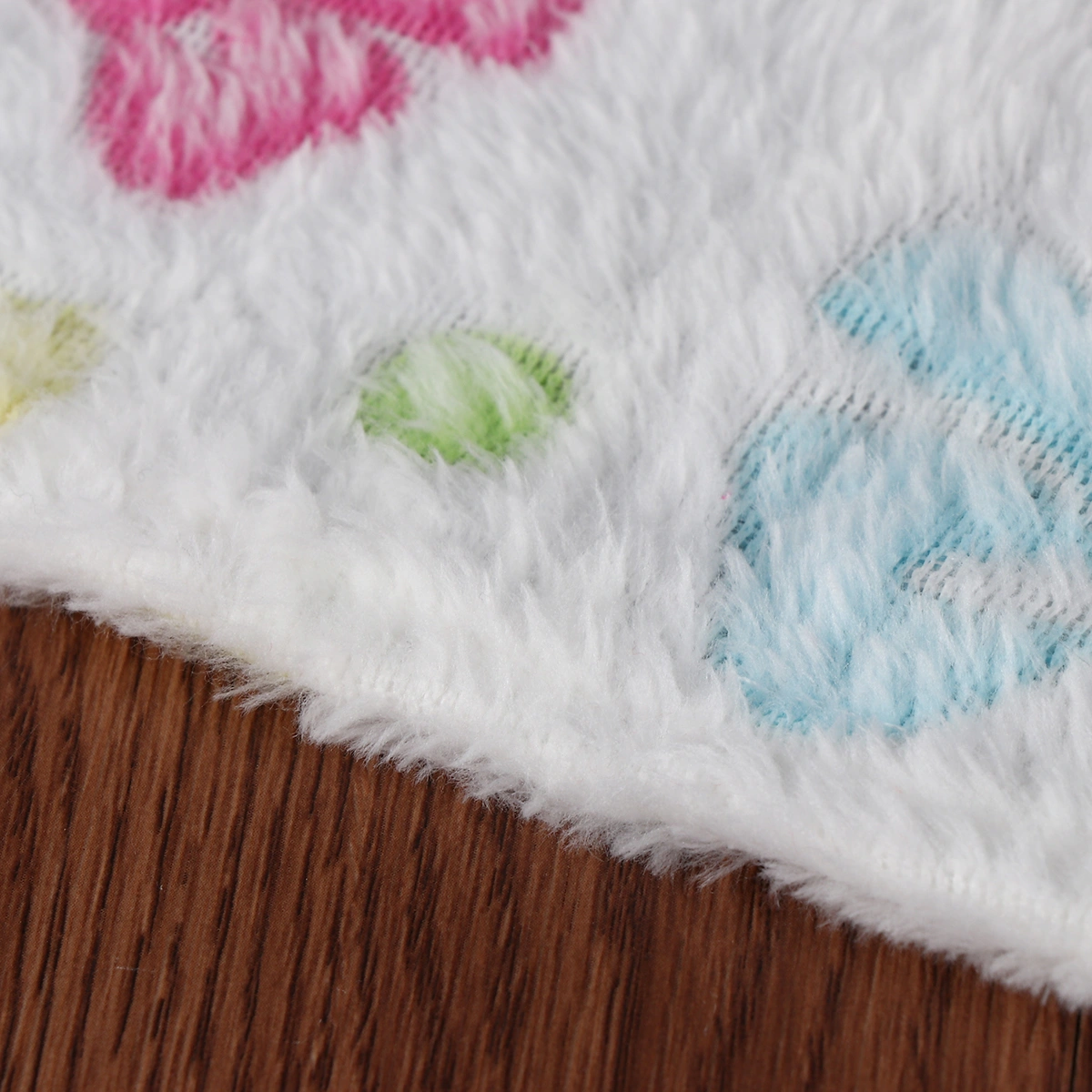 Blanket Warm Dog Cat Coral Blankets Mat Bed Cover with Pink Bow for Kitties Puppies Pets - L