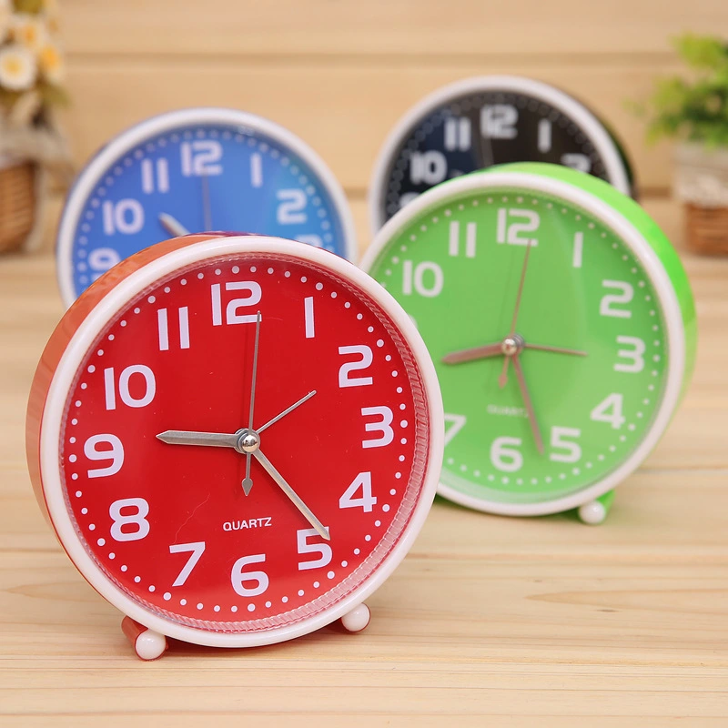 Hanging 5-inch Round Plastic Mirror The Clock