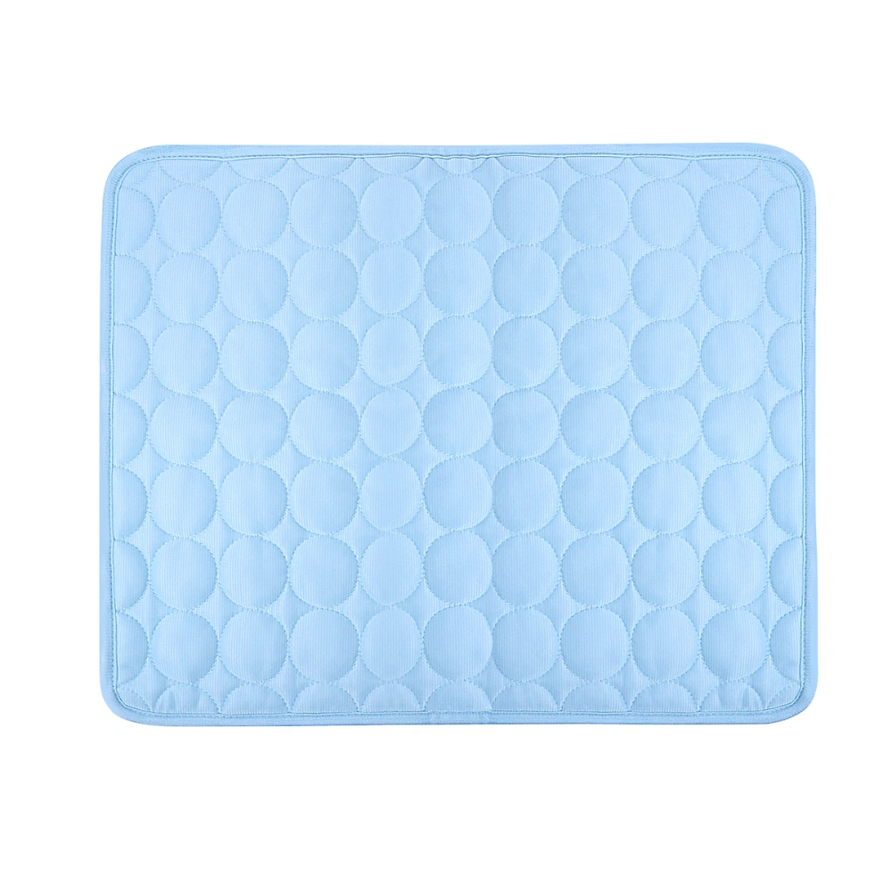 POPETPOP Pet Summer Cooling Blanket Breathable Dogs Cats Sleeping Mat Cool Pad Blue 50 x 40cm