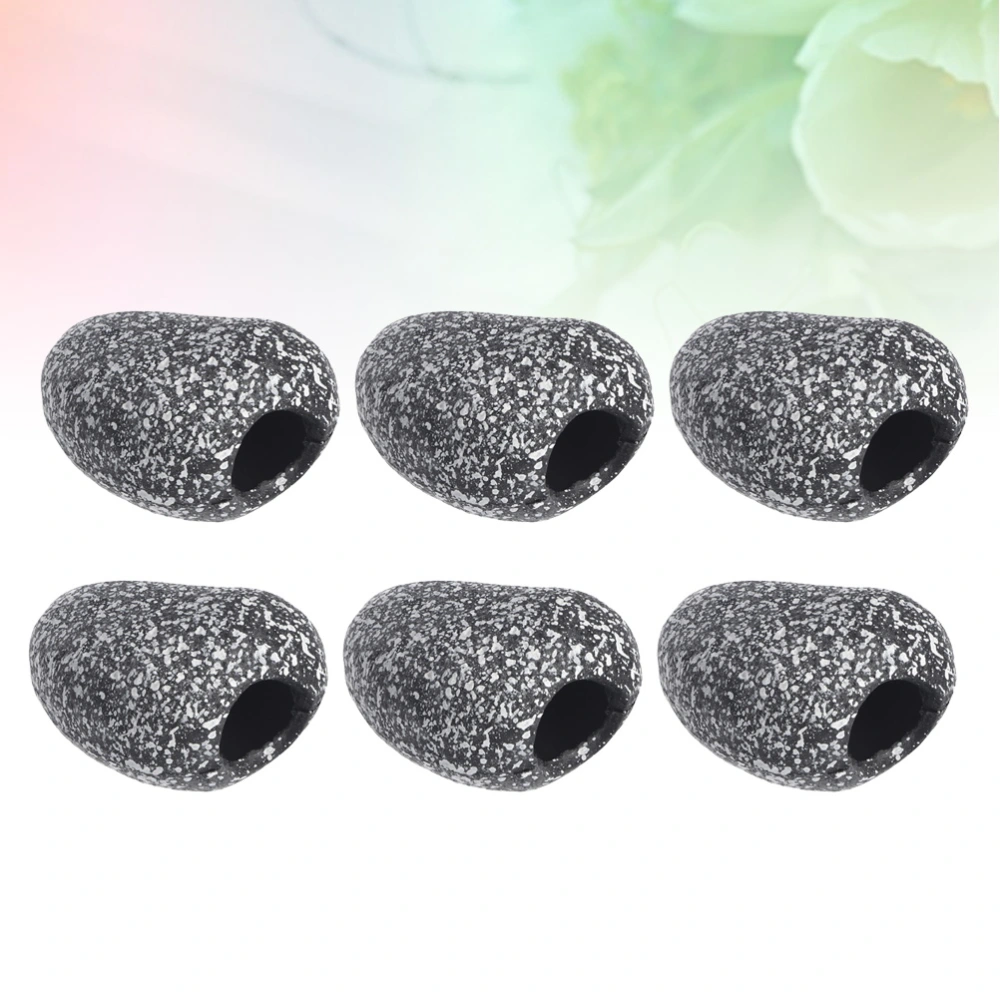 10pcs Resin Fish Tank Rest Cave Aquarium Decor Creative Stone Ornament (Size S)