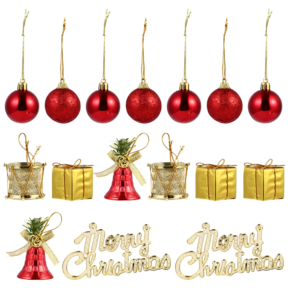 32 Pcs Exquisite Decorations Christmas Tree Hangings Lightweight Ornament Set