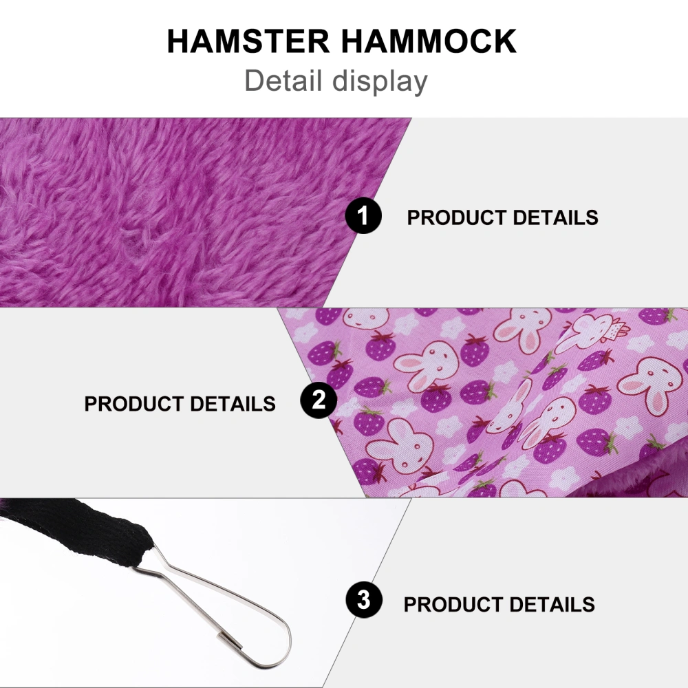 1pc Hamster Warm Hammock Double Layers Hanging Pet Hammock Swing Bed