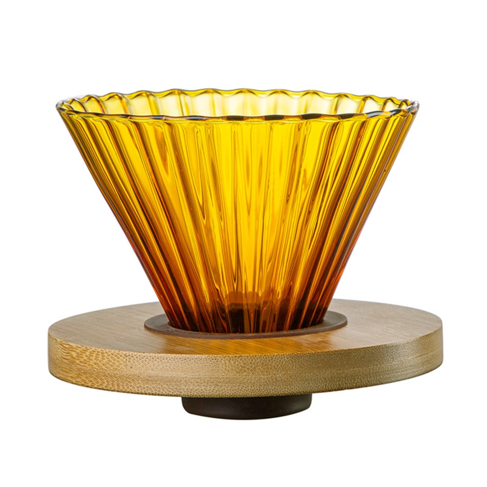 1 Set of Household Coffee Filter Pour-over Coffee Dripper Delicate Coffee Cone Coffee Accessory