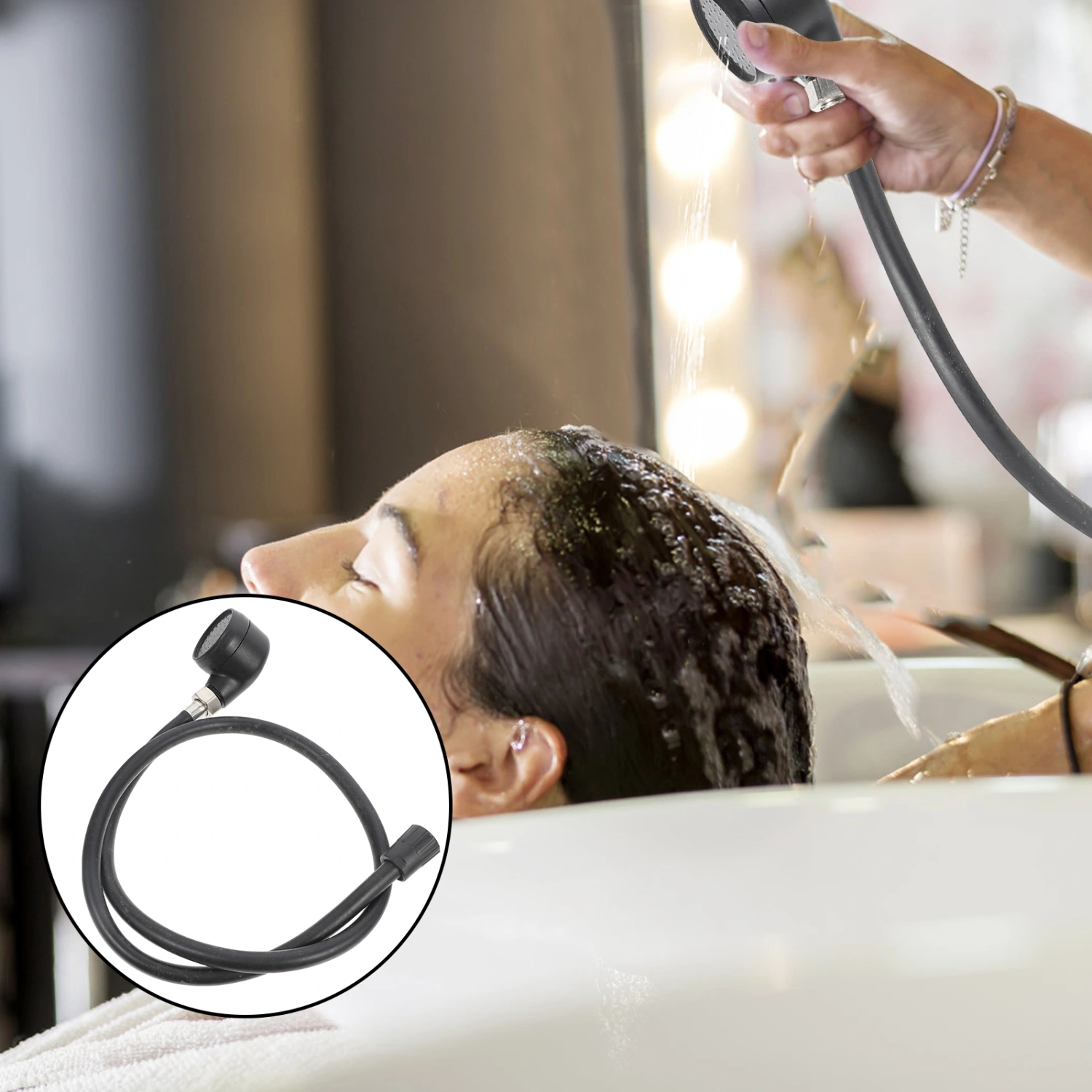Handheld Shower Head Pressurized Shower Head Spa High-pressure Rain Shower Head
