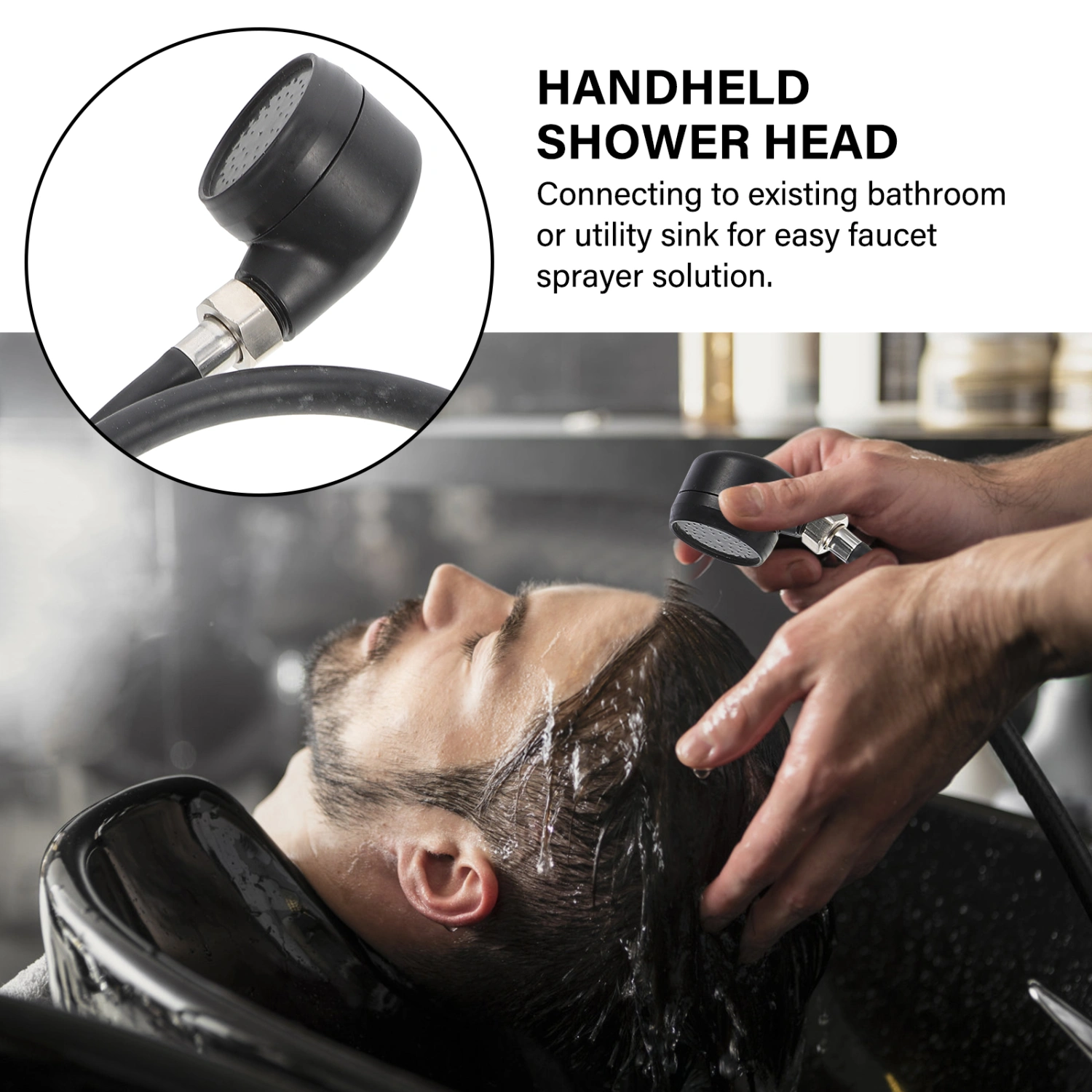 Handheld Shower Head Pressurized Shower Head Spa High-pressure Rain Shower Head