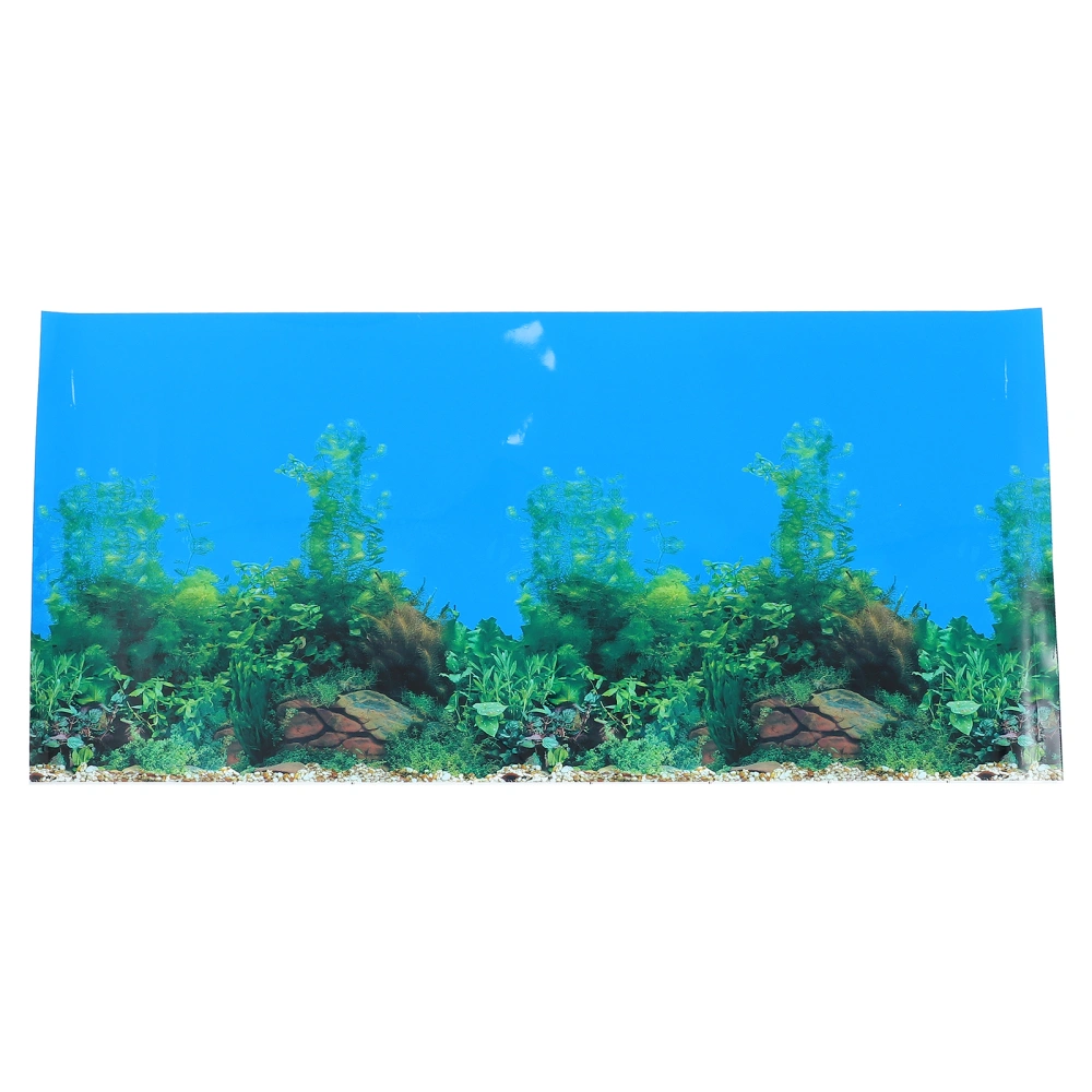 Fish Tank Background Double-Sided 3D Sticker Aquarium Decorative Picture