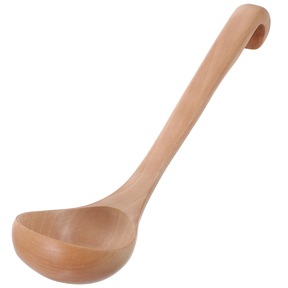 Wooden Soup Spoon Cooking Spoon Non Stick Spoon for Food Stirring Mixing