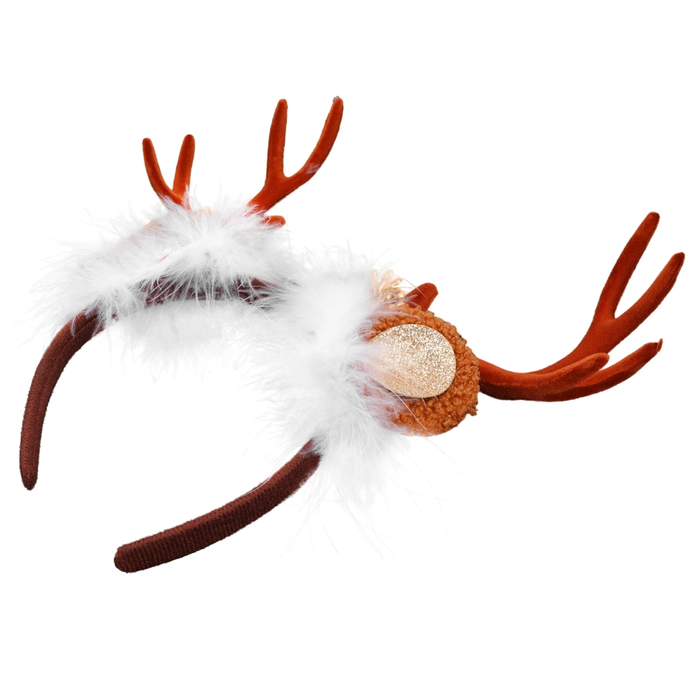 1Pc Christmas Antler Hair Wear Creative Kids Headdress Party Hair Decoration