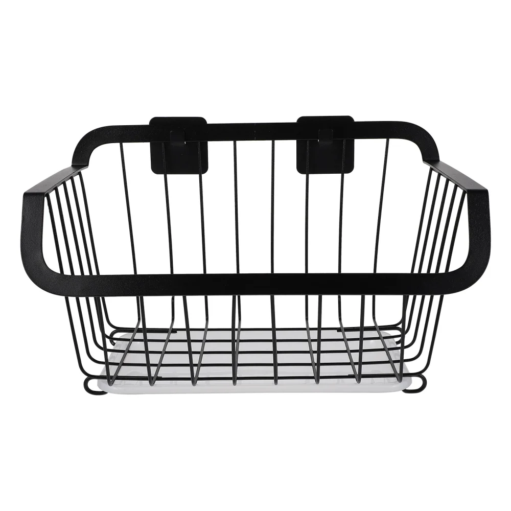 No Drilling Storage Shelf Hanging Storage Basket Organizer Rack for Home Kitchen