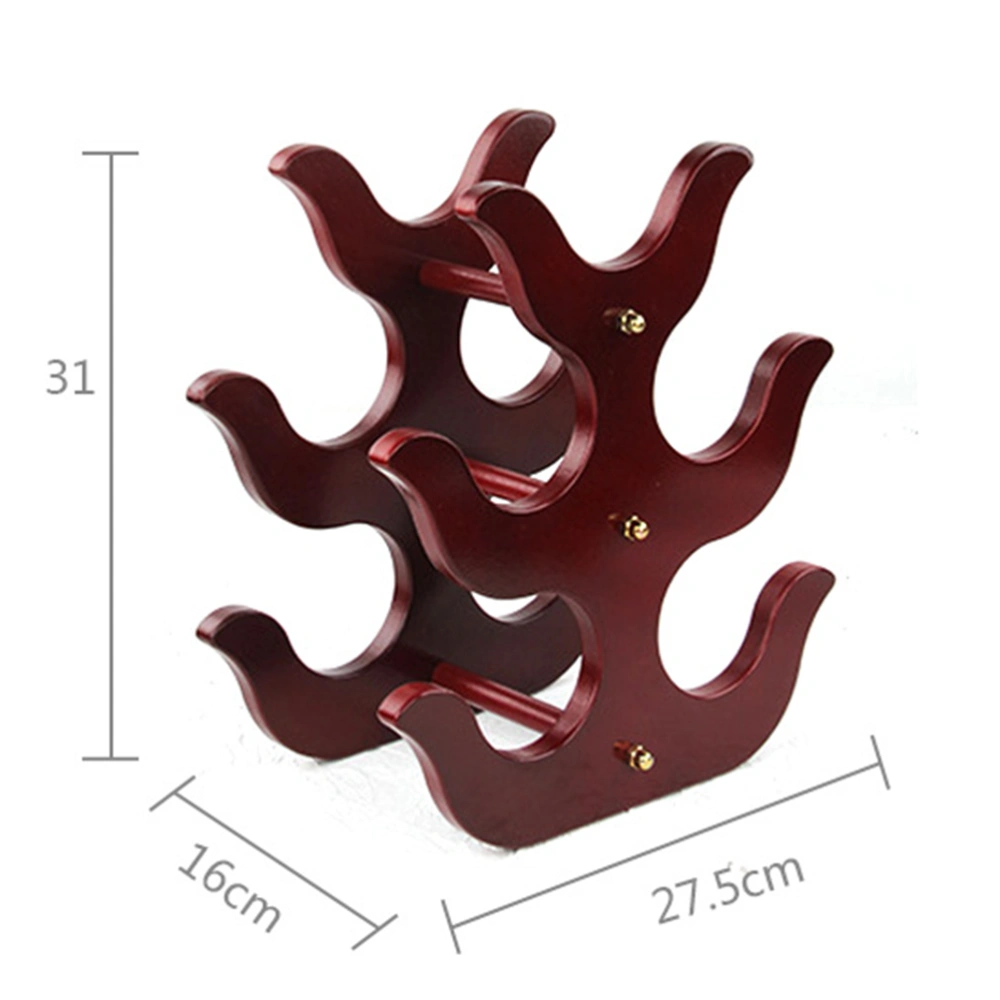 1PC Solid Wood Wine Rack Household Wine Display Stand Decor Multi-purpose Wine Cabinet Stand Practical Wine Set Creative Wine Storage Rack for Home Office Use