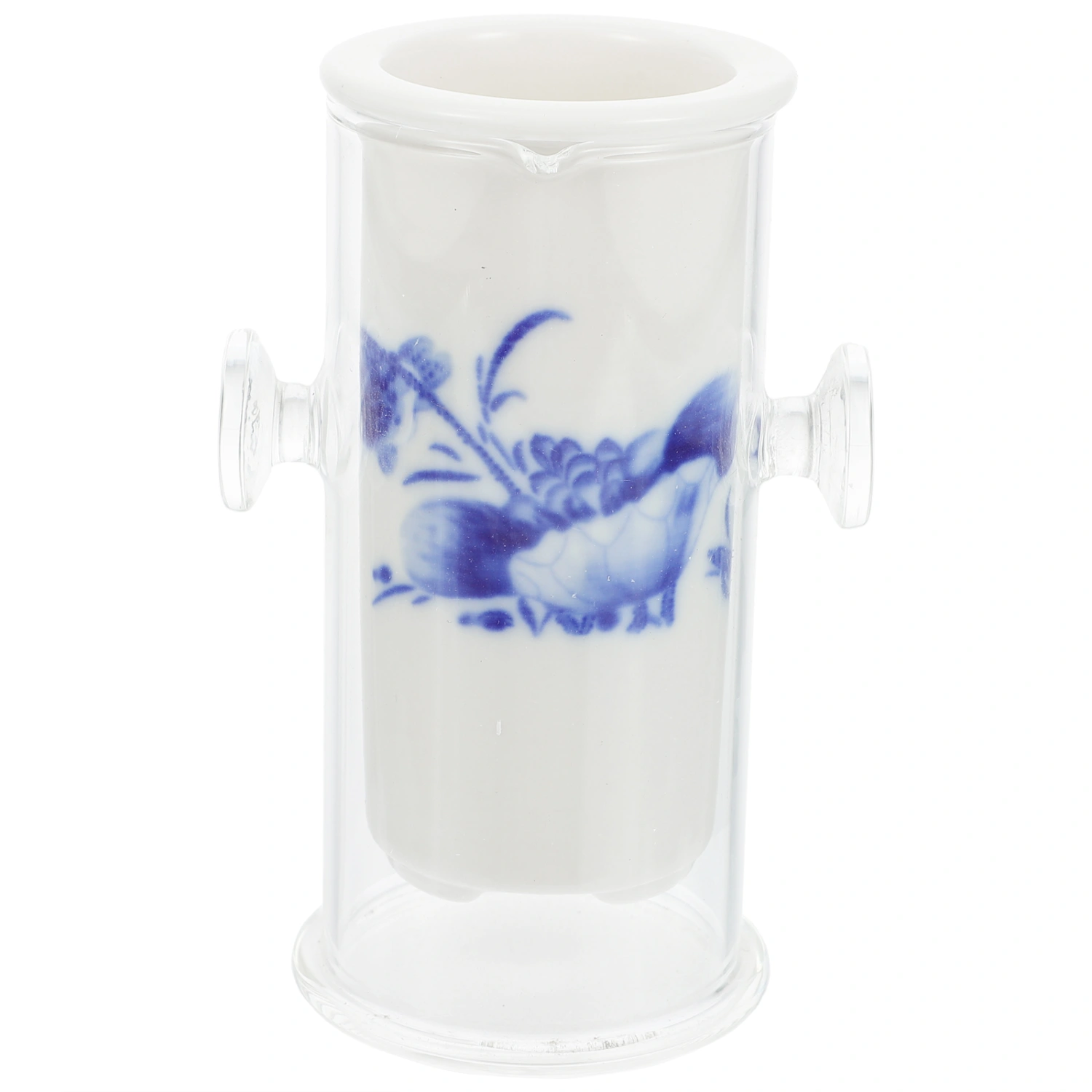 1 Set Portable Tea Maker Household Teapot Tea Brewer Office Glass Tea Cup